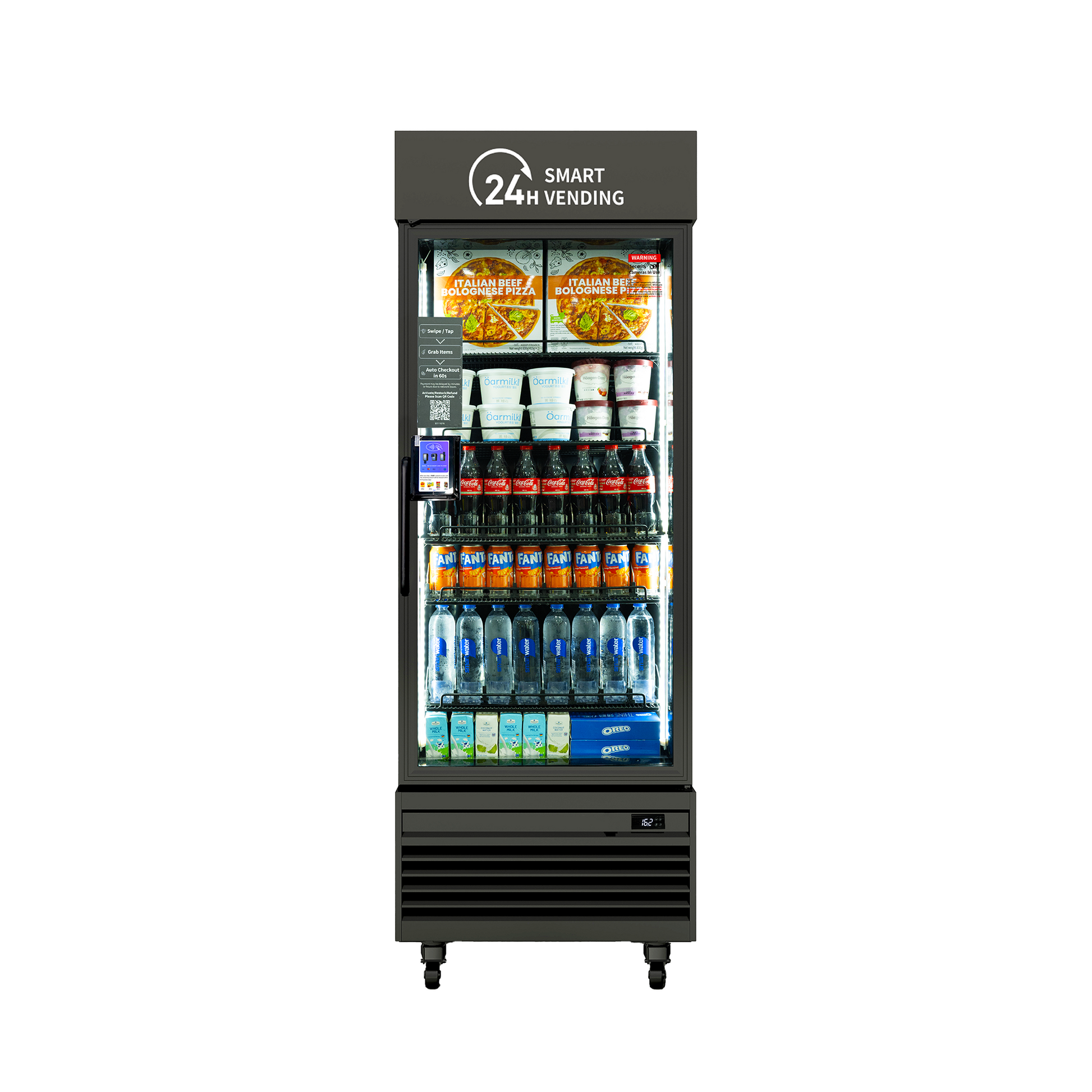 HaHa Smart Cooler featuring 24h Smart Vending for easy access to beverages and snacks.