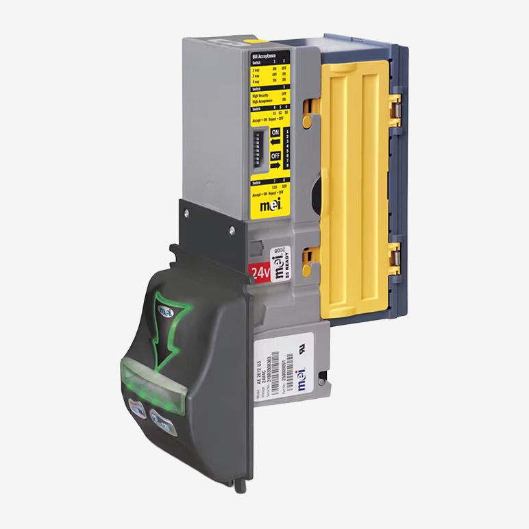 MEI Cashflow VN2700 Bill Validator with Recycler, designed for accepting $1-$20 bills and cash recycling.