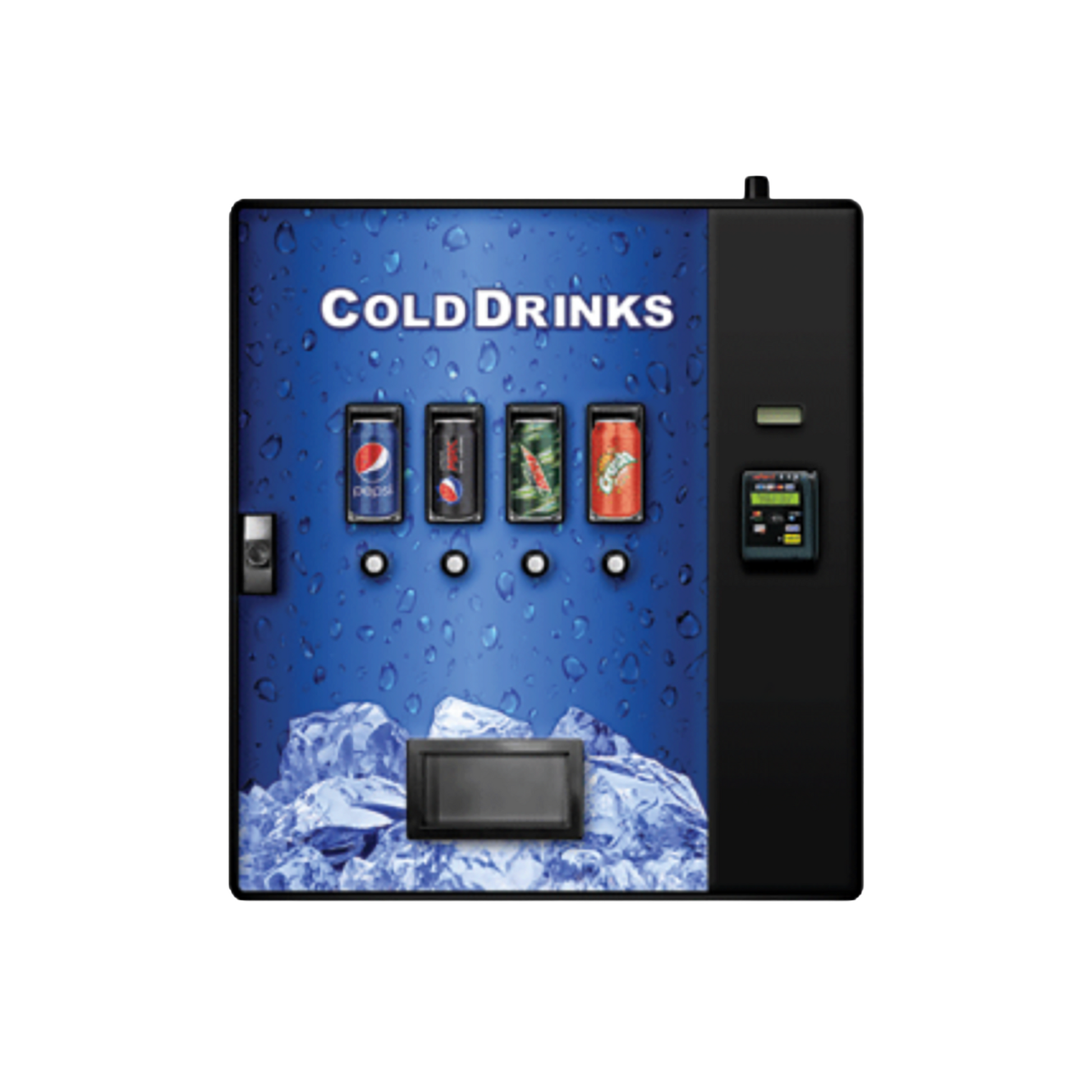 Cashless Cooler Wall Mounted Drinks Vending Machine