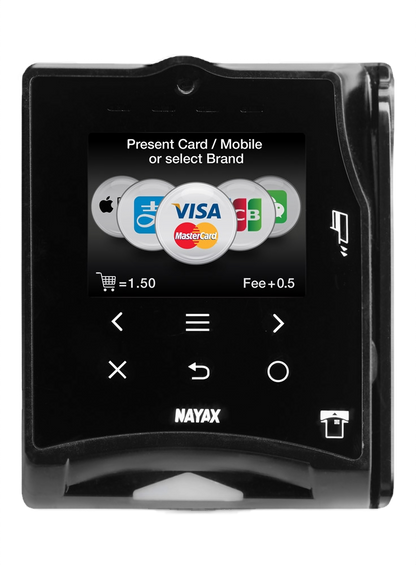 Nayax VPOS Front View Black