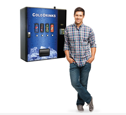 Cashless Cooler Wall Mounted Drinks Vending Machine Scale Comparison