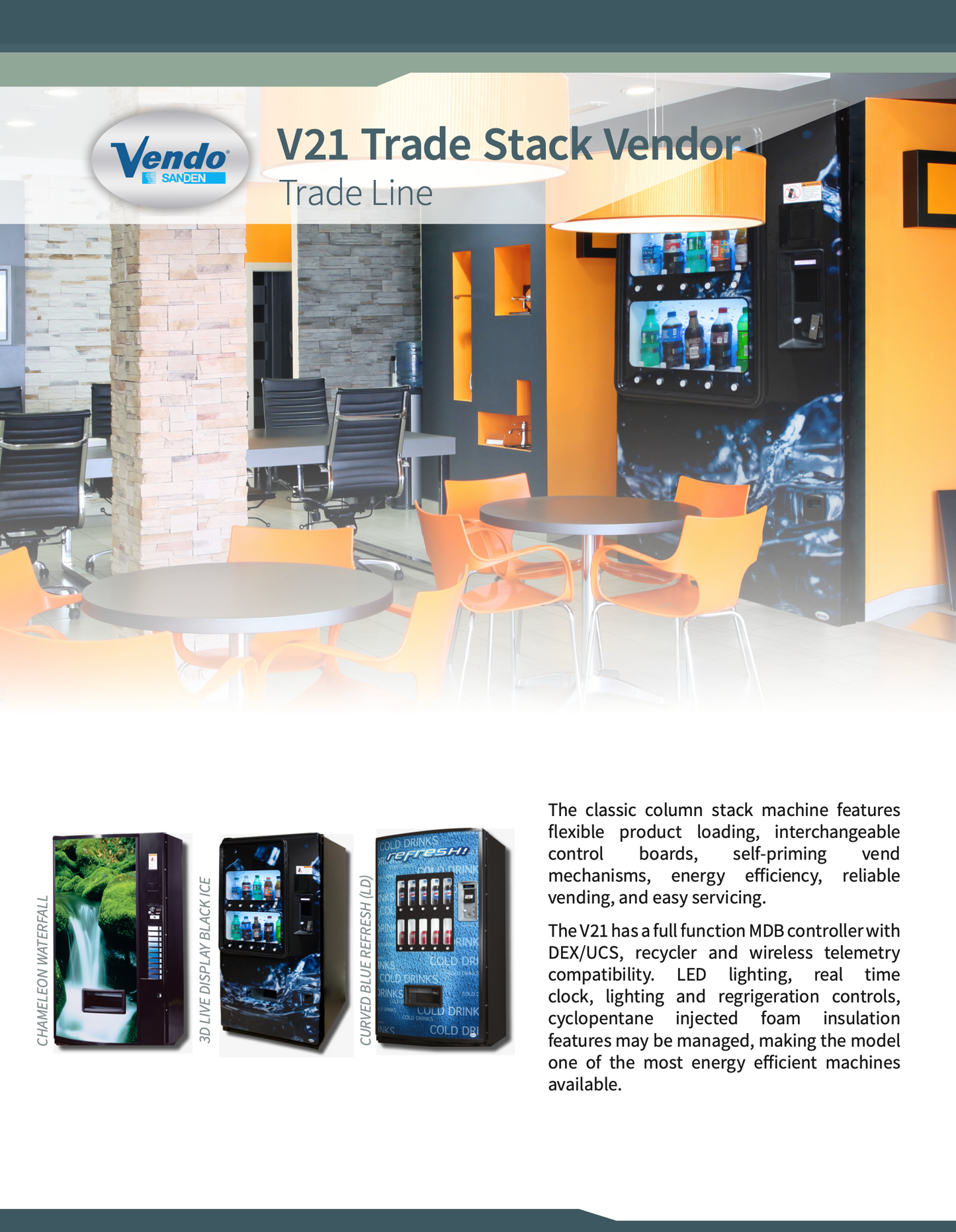 Vendo V721 V21 Stacker Drinks Machine (Refurbished)